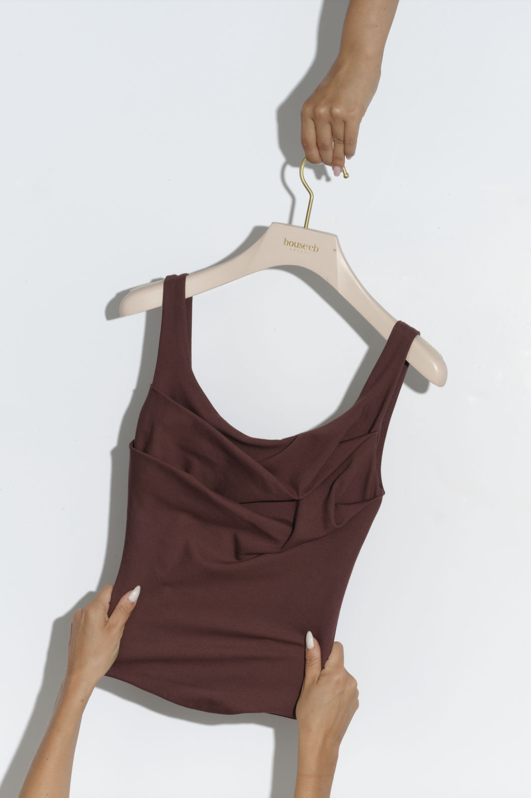 تاپ قهوه ای
